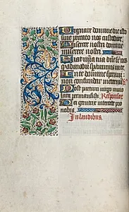 Book of Hours (Use of Rouen): fol. 38v by Master of the Geneva Latini (French, active Rouen, 1460–80)