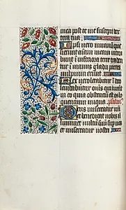 Book of Hours (Use of Rouen): fol. 40v by Master of the Geneva Latini (French, active Rouen, 1460–80)