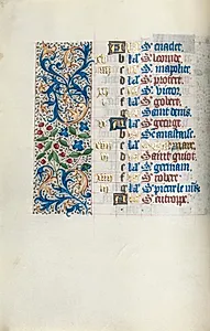 Book of Hours (Use of Rouen): fol. 4v by Master of the Geneva Latini (French, active Rouen, 1460–80)