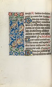 Book of Hours (Use of Rouen): fol. 50v by Master of the Geneva Latini (French, active Rouen, 1460–80)