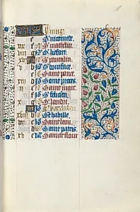Book of Hours (Use of Rouen): fol. 51r, Calendar Page for June by Master of the Geneva Latini (French, active Rouen, 1460–80)