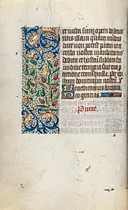 Book of Hours (Use of Rouen): fol. 55v by Master of the Geneva Latini (French, active Rouen, 1460–80)