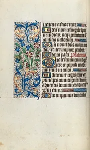 Book of Hours (Use of Rouen): fol. 57v by Master of the Geneva Latini (French, active Rouen, 1460–80)