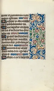 Book of Hours (Use of Rouen): fol. 58r by Master of the Geneva Latini (French, active Rouen, 1460–80)