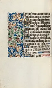 Book of Hours (Use of Rouen): fol. 58v by Master of the Geneva Latini (French, active Rouen, 1460–80)