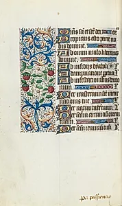 Book of Hours (Use of Rouen): fol. 94v by Master of the Geneva Latini (French, active Rouen, 1460–80)