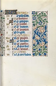 Book of Hours (Use of Rouen): fol. 9r, Calendar Page for September by Master of the Geneva Latini (French, active Rouen, 1460–80)