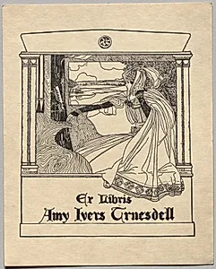 Bookplate: Amy Ivers Truesdell by Unknown Artist