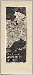 Bookplate: Margarethe Strauss by Unknown Artist