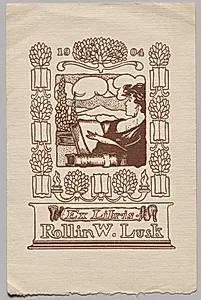Bookplate: Rollin W. Lusk by Unknown Artist