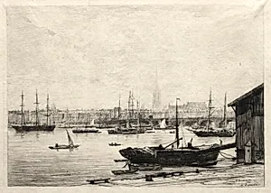 Bordeaux by Maxime Lalanne (French, 1827–1886)