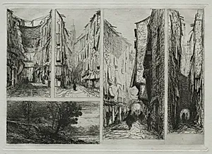 Bordeaux by Maxime Lalanne (French, 1827–1886)