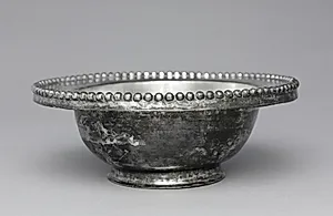 Bowl with Beaded Rim by Unknown Artist
