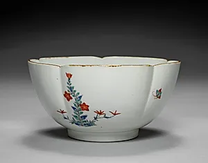 Bowl with Butterflies and Flowers by Unknown Artist