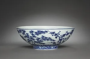Bowl with Decoration of the "Three Friends" by Unknown Artist