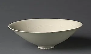 Bowl with Ducks among Waves and Reeds by Unknown Artist
