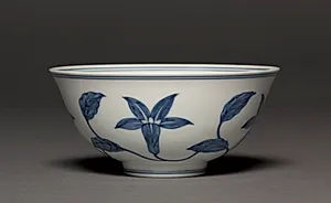 Bowl with Lily Scrolls by Unknown Artist