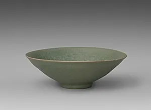 Bowl with Lotus and Child Design in Relief by Unknown Artist