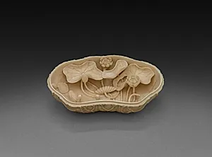 Box in Form of Lotus Leaf by Unknown Artist