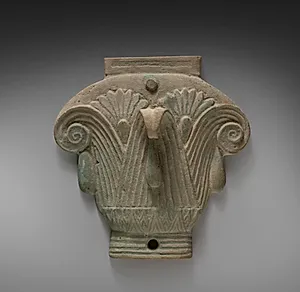 Box (Pyxis) in the Form of a Composite Capital (lid) by Unknown Artist