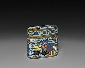 Box with Scholar's Accoutrements by Unknown Artist