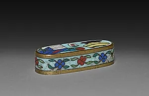 Box with Scholar's Accoutrements (lid) by Unknown Artist