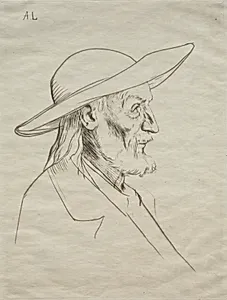 Breton Peasant by Alphonse Legros (French, 1837–1911)