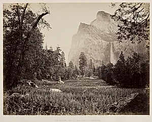 Bridal Veil, Yosemite by Carleton E. Watkins (American, 1829–1916)