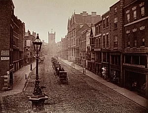 Bridge Street, Chester by Augustus Kelham (British, 1819–1897)