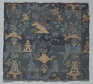 Brocaded Damask by Unknown Artist