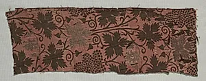 Brocaded Silk Fragment by Unknown Artist