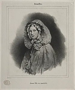 Brussels:  Young Girl in a Cape