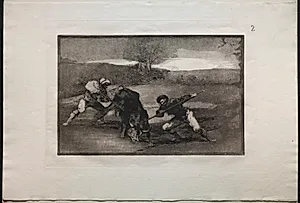 Bullfights:  Another Way of Hunting on Foot by Francisco de Goya (Spanish, 1746–1828)