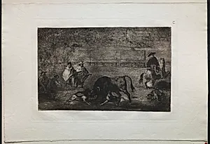 Bullfights: The Dog Let Loose on the Bull by Francisco de Goya (Spanish, 1746–1828)