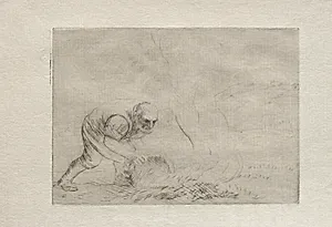 Burning the Grass by Alphonse Legros (French, 1837–1911)