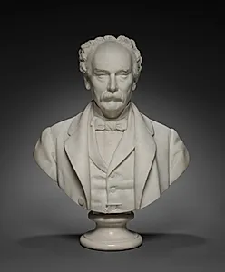 Bust of Hinman B. Hurlbut by Giovanni Cintselli (Italian, 1832–1883)