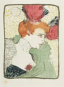 Bust of Mademoiselle Lender by Henri de Toulouse-Lautrec (French, 1864–1901)