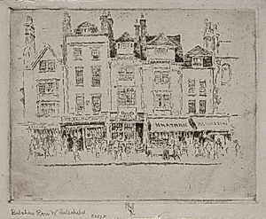 Butcher's Row, Whitechapel by Joseph Pennell (American, 1857–1926)