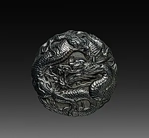 Button with Dragon by Unknown Artist