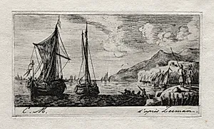 Calais - Flushing Boats by Charles Meryon (French, 1821–1868)