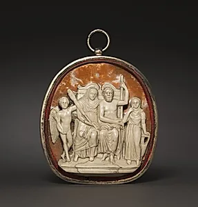 Cameo of Zeus and Hera Enthroned by Unknown Artist