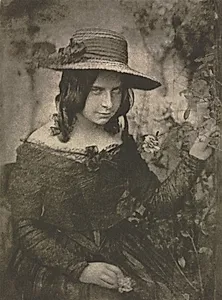 Camera Work: Girl in Straw Hat by David Octavius Hill (British, 1802–1870)