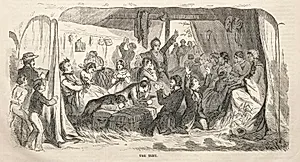 Camp Meeting Sketches:  The Tent by Winslow Homer (American, 1836–1910)