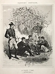 Campaign Sketches:  A Pass Time by Winslow Homer (American, 1836–1910)