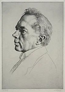 Campbell Dodgson, Profile to the Left by William Strang (British, 1859–1921)