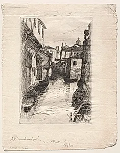 Canal in Venice by Otto H. Bacher (American, 1856–1909)
