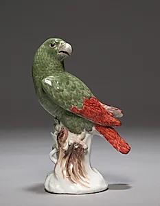 Candelabrum with Parrot (Parrot) by Meissen Porcelain Factory (German, est. c. 1710)
