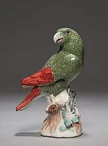 Candelabrum with Parrot (Parrot) by Meissen Porcelain Factory (German, est. c. 1710)