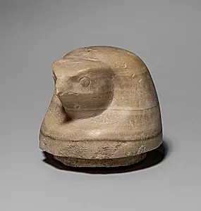 Canopic Jar with Falcon's Head (lid) by Unknown Artist