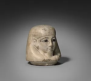 Canopic Jar with Lid (lid) by Unknown Artist